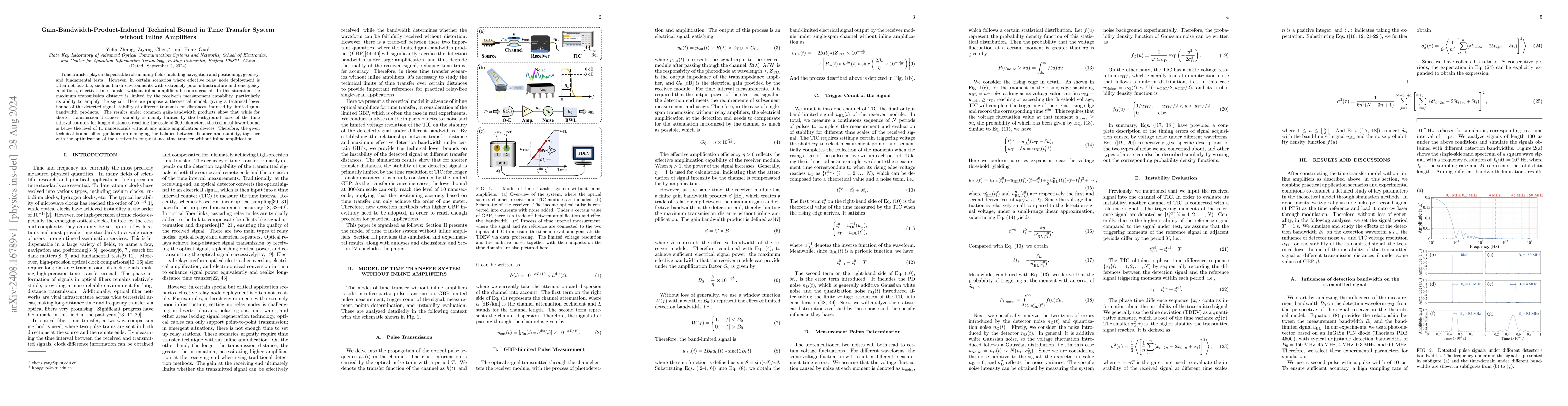Thumbnail for Gain-Bandwidth-Product-Induced Technical Bound in Time Transfer System
  without Inline Amplifiers