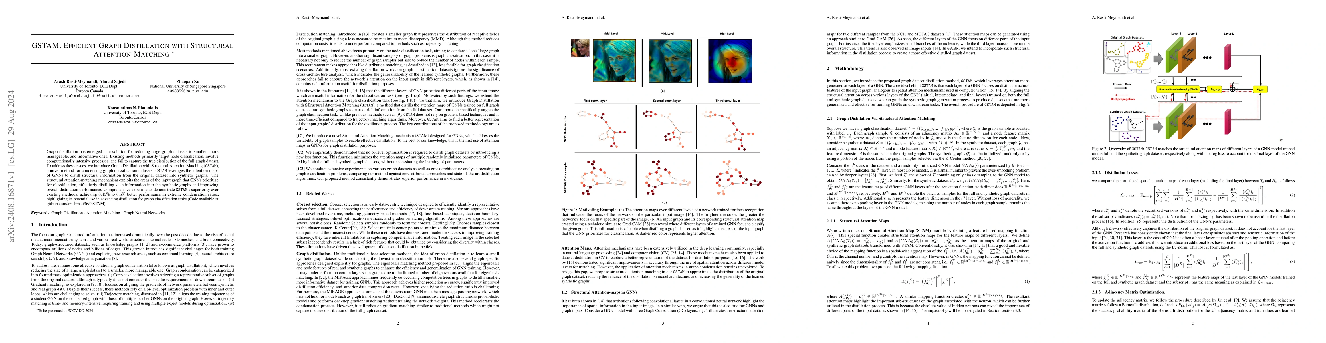Thumbnail for GSTAM: Efficient Graph Distillation with Structural Attention-Matching