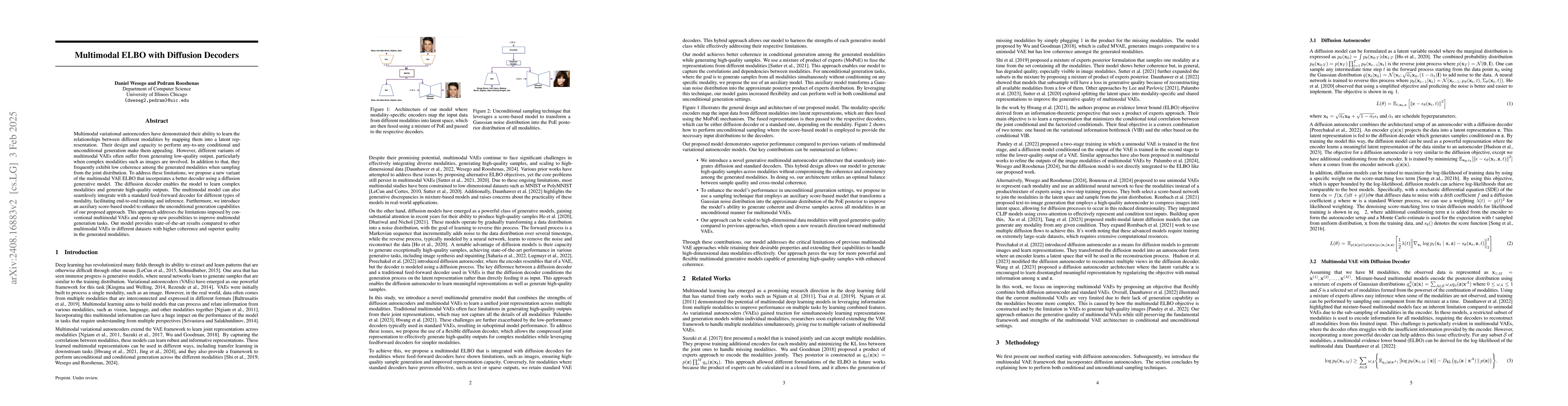 Thumbnail for Revising Multimodal VAEs with Diffusion Decoders
