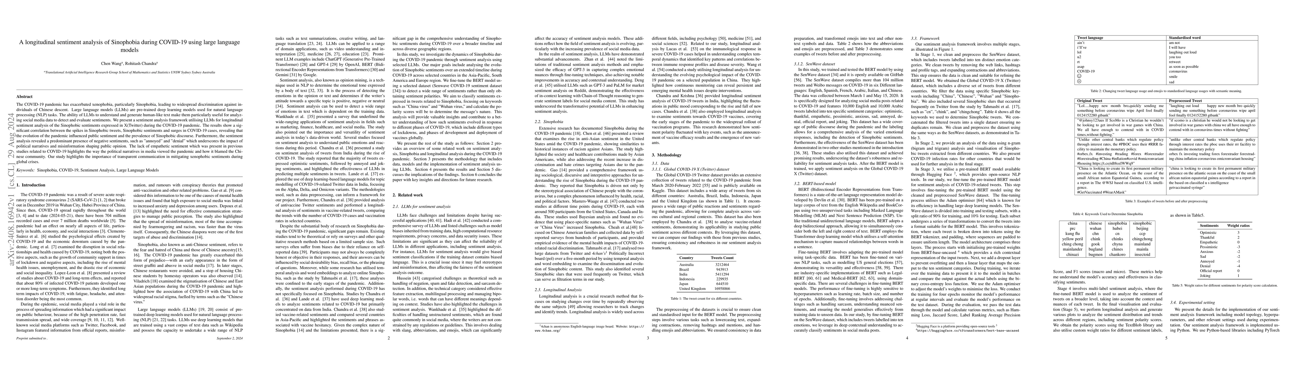 Thumbnail for A longitudinal sentiment analysis of Sinophobia during COVID-19 using
  large language models