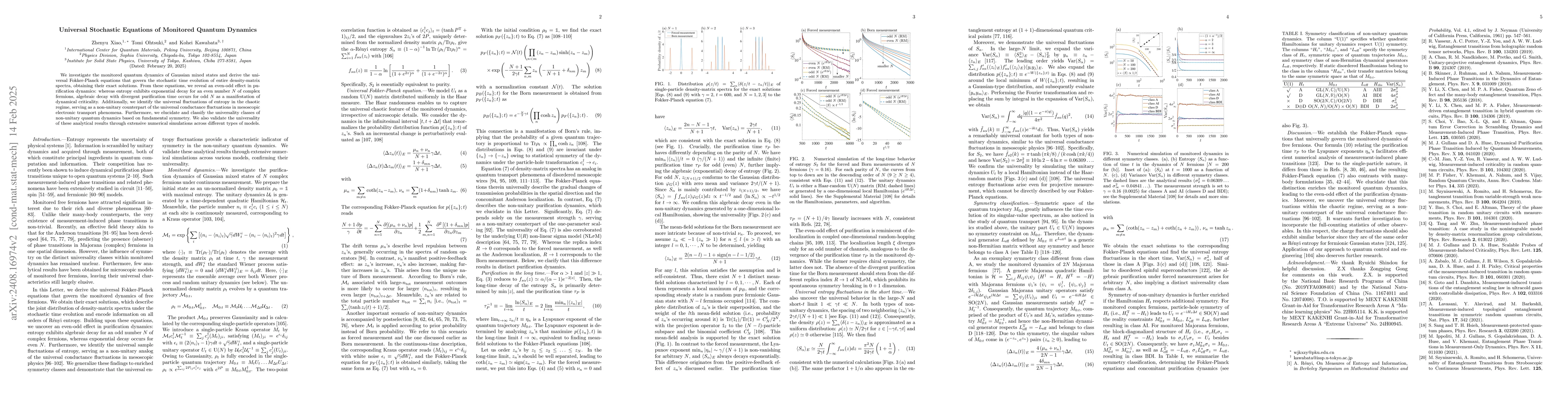 Thumbnail for Universal Stochastic Equations of Monitored Quantum Dynamics