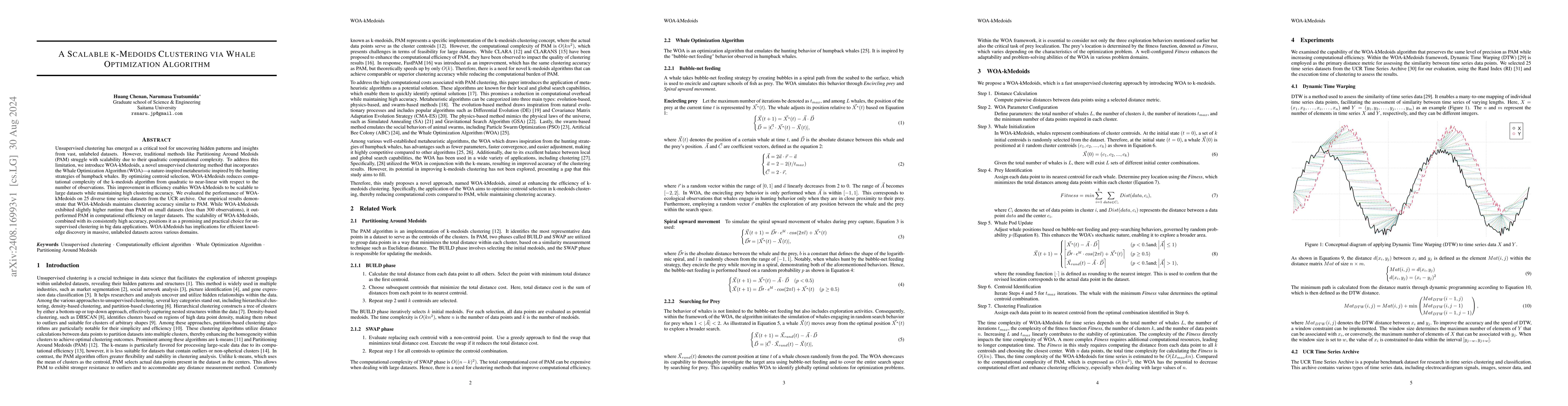 Thumbnail for A Scalable k-Medoids Clustering via Whale Optimization Algorithm