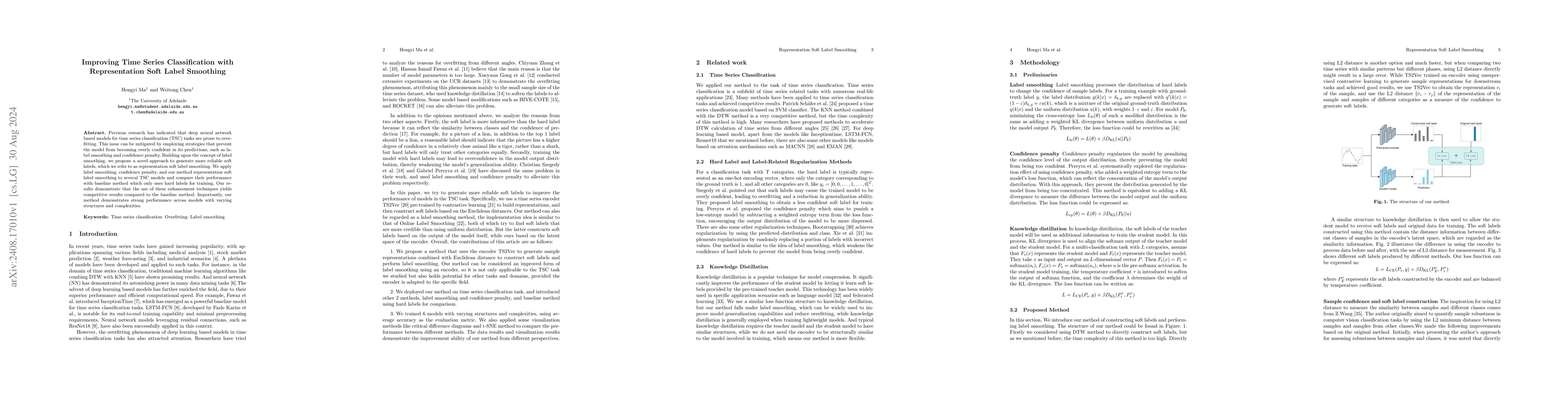 Thumbnail for Improving Time Series Classification with Representation Soft Label
  Smoothing