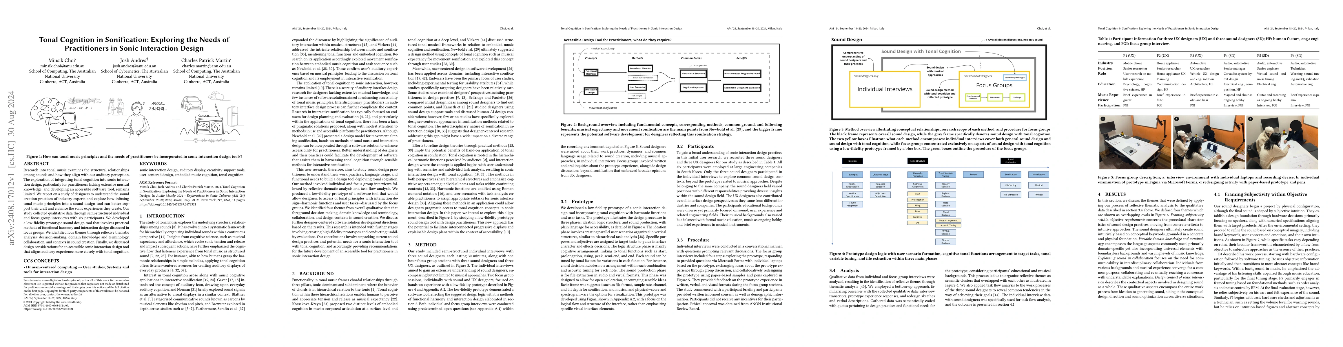 Thumbnail for Tonal Cognition in Sonification: Exploring the Needs of Practitioners in
  Sonic Interaction Design