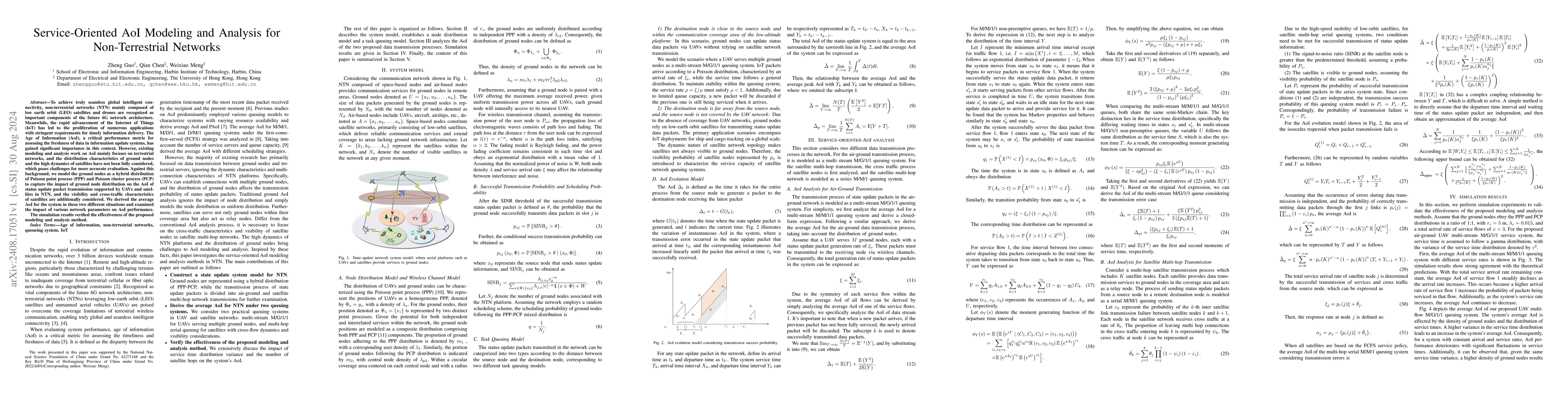 Thumbnail for Service-Oriented AoI Modeling and Analysis for Non-Terrestrial Networks