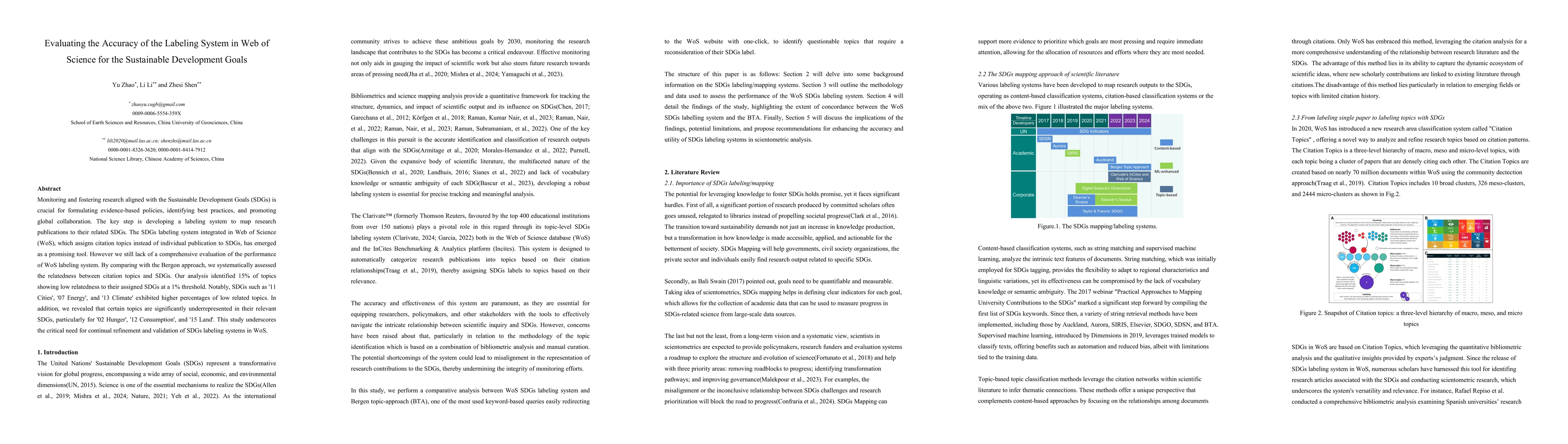 Thumbnail for Evaluating the Accuracy of the Labeling System in Web of Science for the
  Sustainable Development Goals