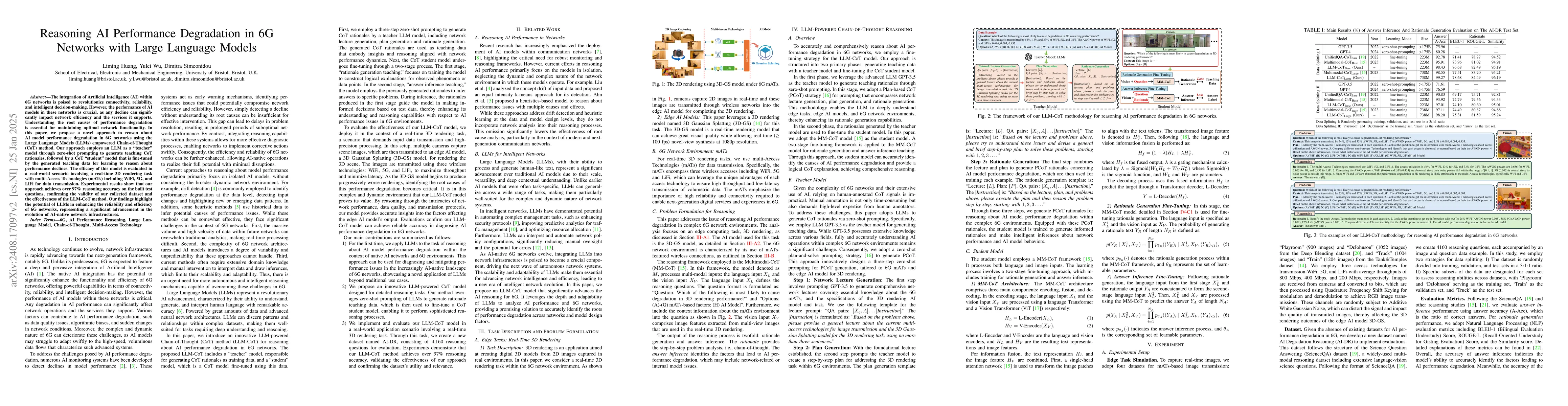Thumbnail for Reasoning AI Performance Degradation in 6G Networks with Large Language
  Models