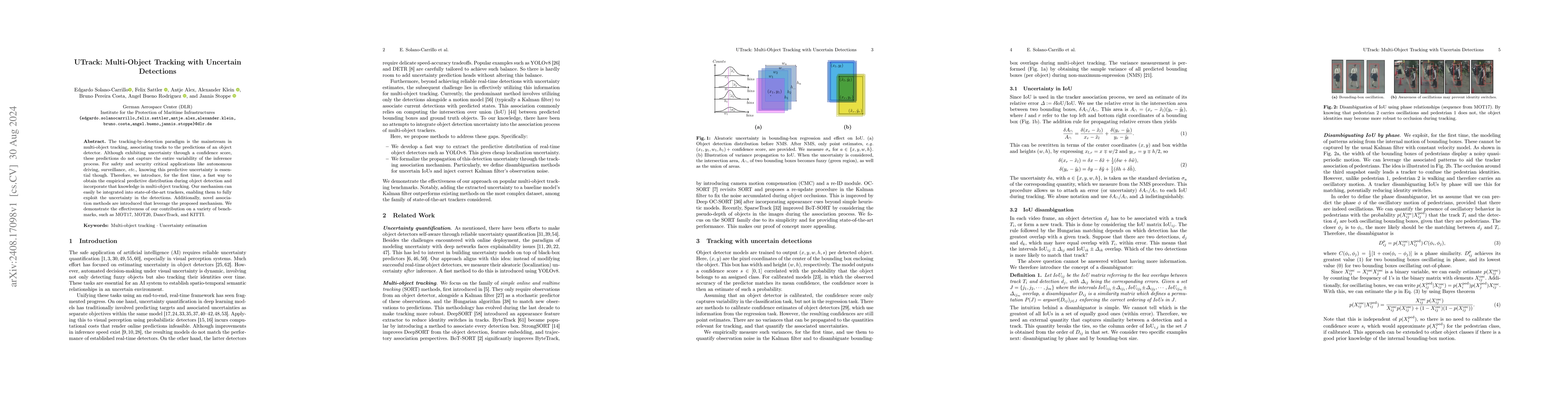 Thumbnail for UTrack: Multi-Object Tracking with Uncertain Detections