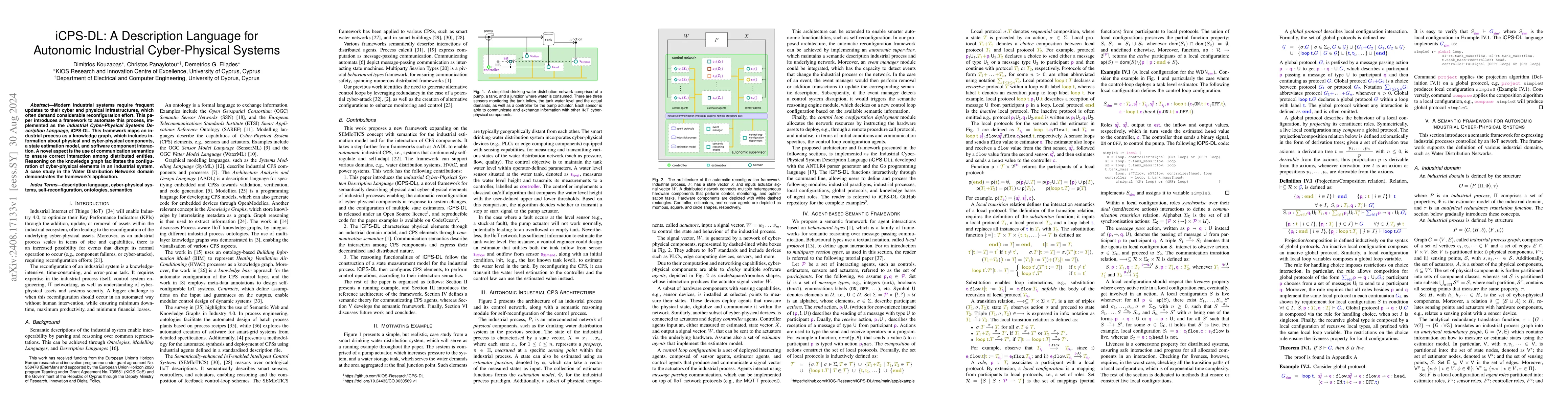 Thumbnail for iCPS-DL: A Description Language for Autonomic Industrial Cyber-Physical
  Systems