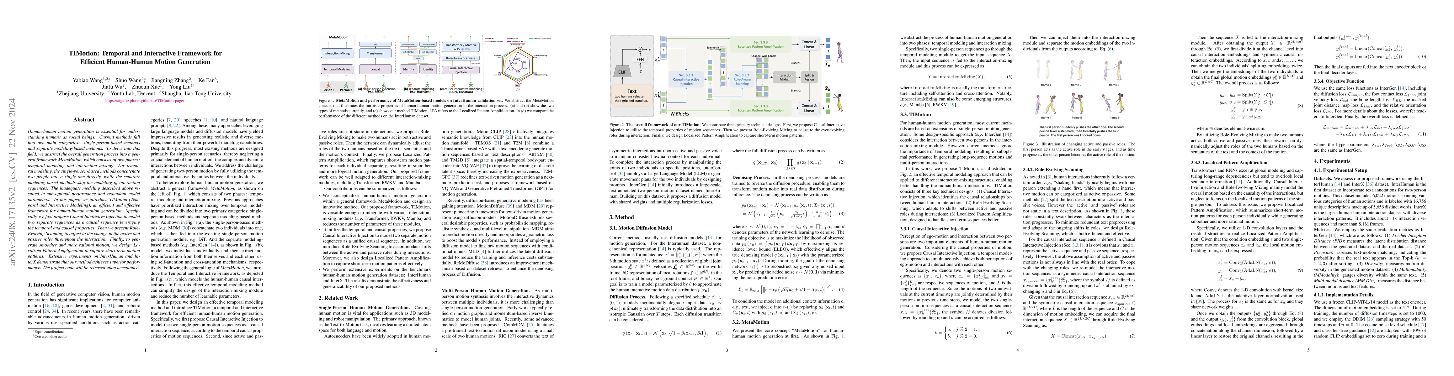 Thumbnail for Temporal and Interactive Modeling for Efficient Human-Human Motion
  Generation