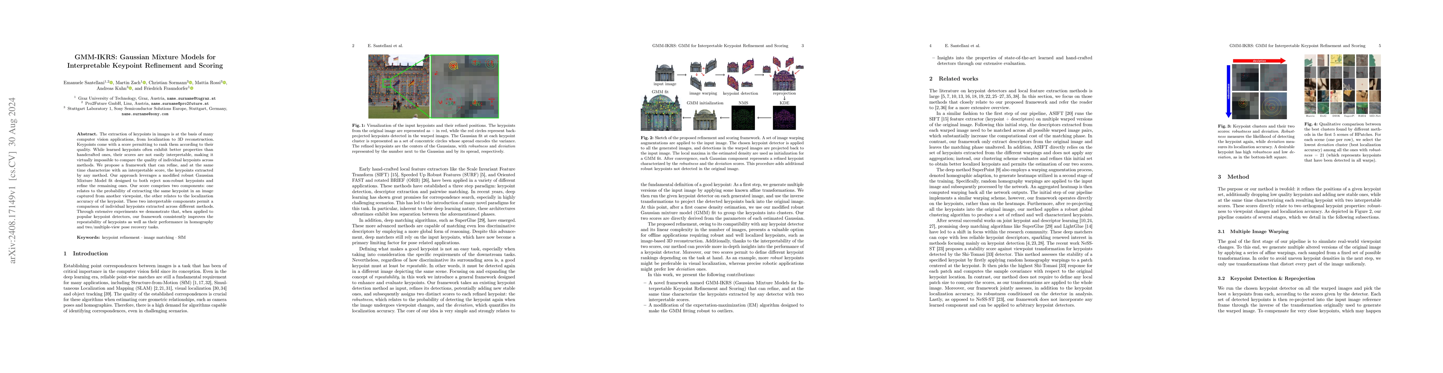 Thumbnail for GMM-IKRS: Gaussian Mixture Models for Interpretable Keypoint Refinement
  and Scoring