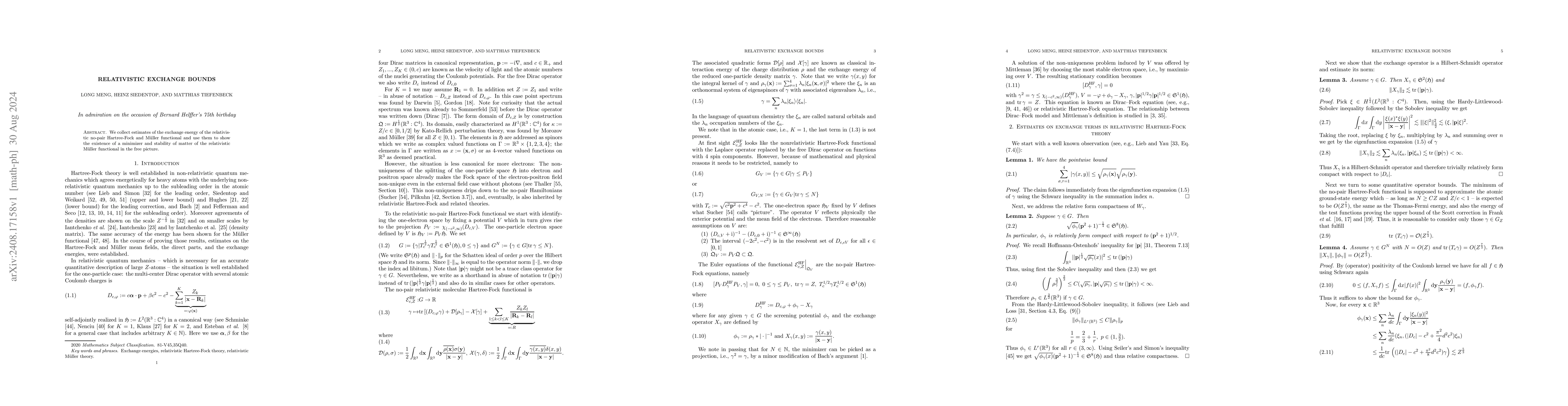 Thumbnail for Relativistic Exchange Bounds