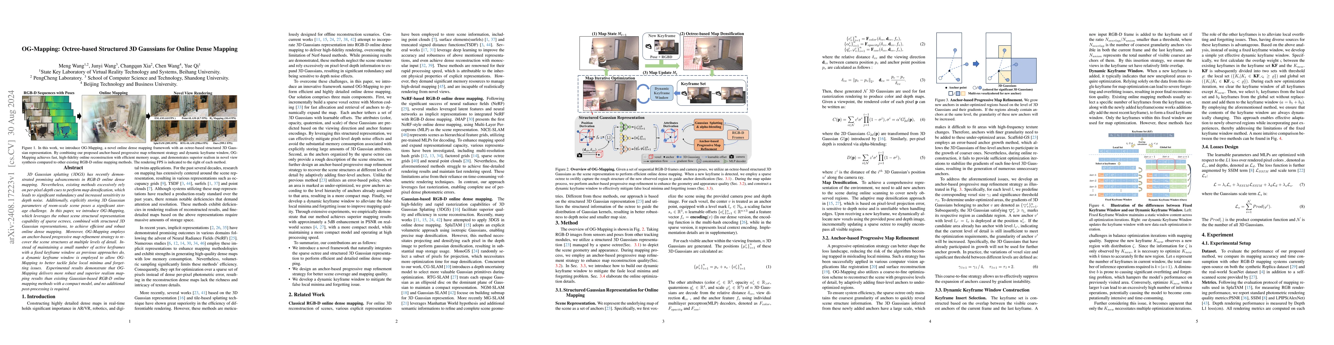 Thumbnail for OG-Mapping: Octree-based Structured 3D Gaussians for Online Dense
  Mapping