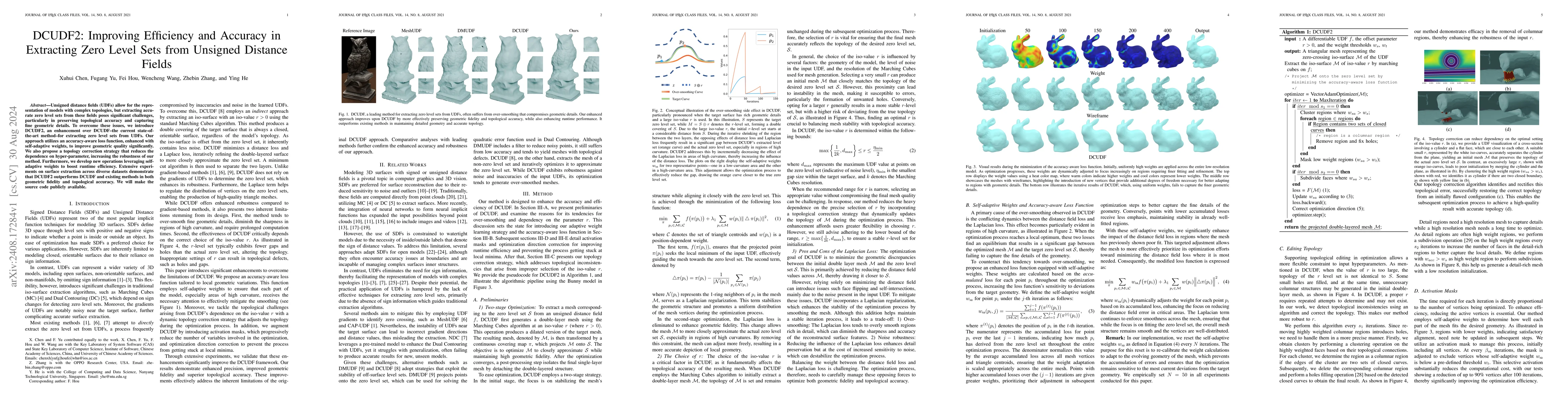 Thumbnail for DCUDF2: Improving Efficiency and Accuracy in Extracting Zero Level Sets
  from Unsigned Distance Fields