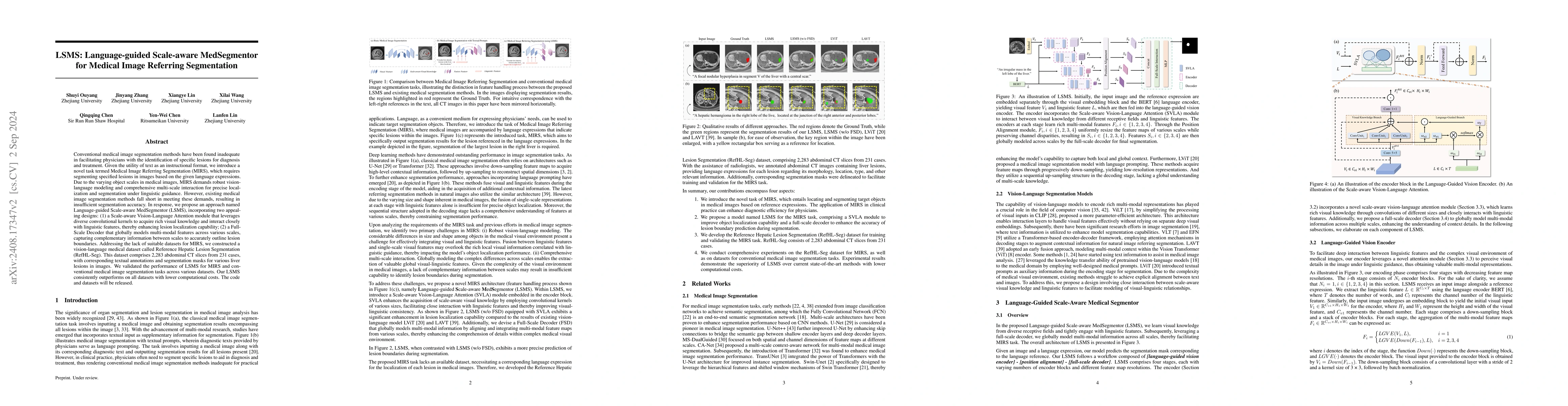 Thumbnail for LSMS: Language-guided Scale-aware MedSegmentor for Medical Image
  Referring Segmentation