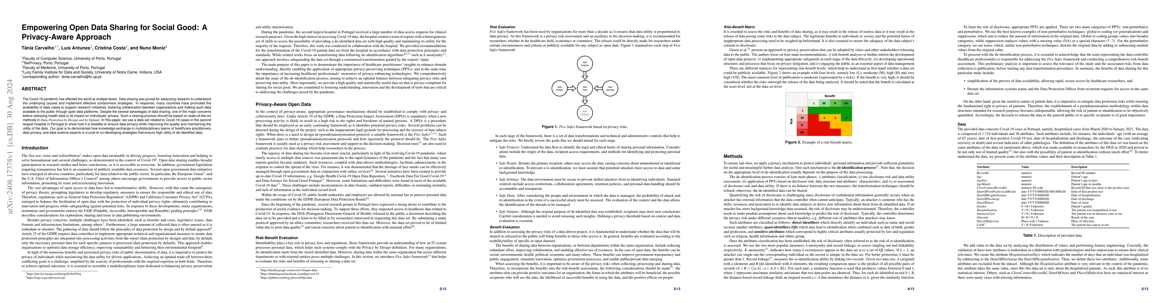 Thumbnail for Empowering Open Data Sharing for Social Good: A Privacy-Aware Approach