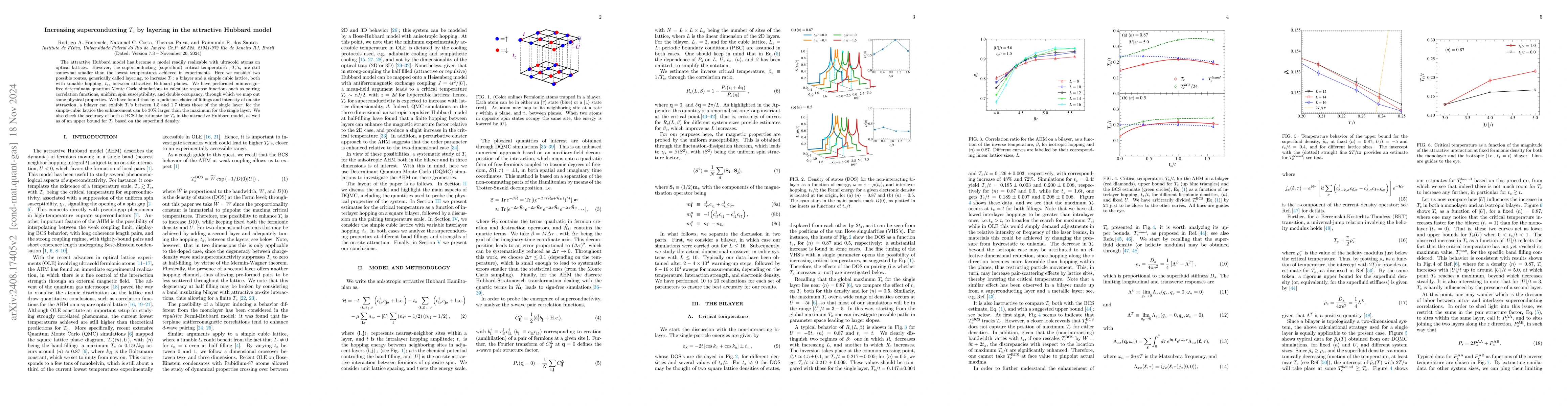 Thumbnail for Increasing superconducting $T_c$ by layering in the attractive Hubbard
  model
