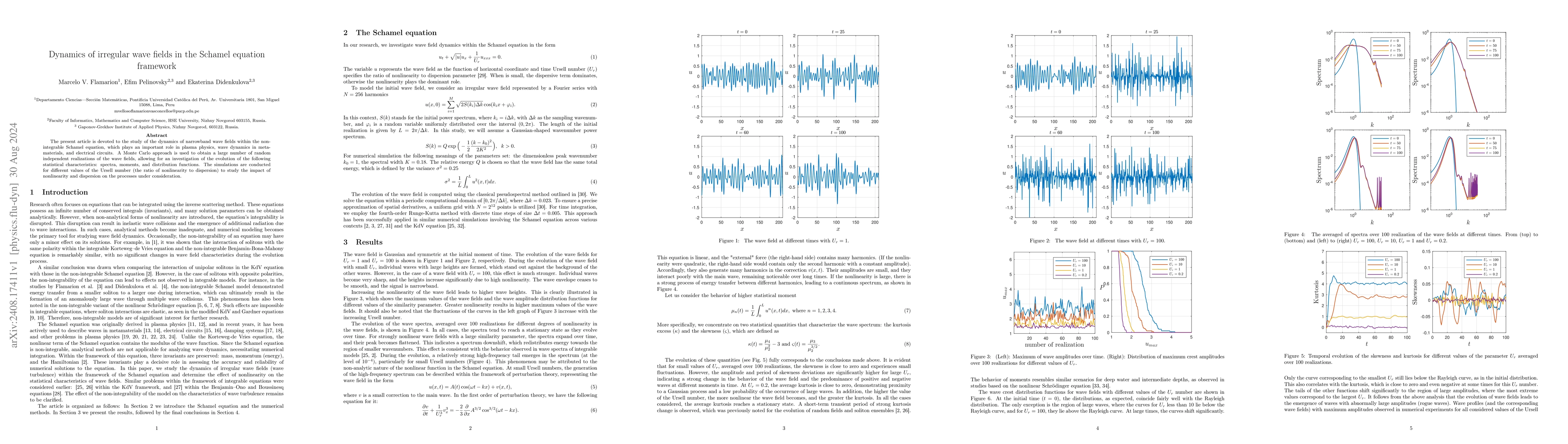Thumbnail for Dynamics of irregular wave fields in the Schamel equation framework