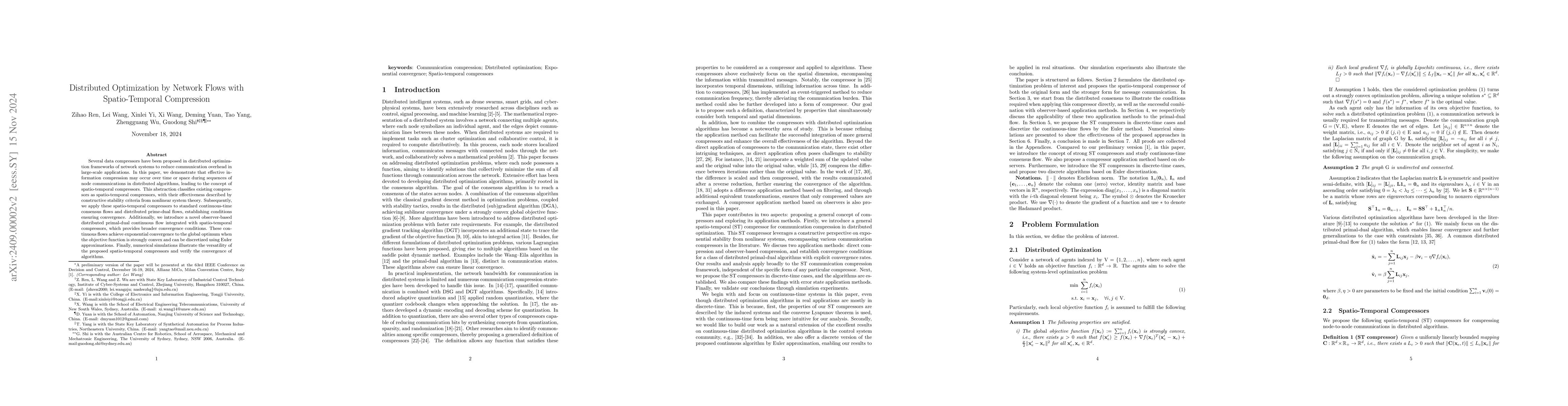 Thumbnail for Spatio-Temporal Communication Compression for Distributed Prime-Dual
  Optimization