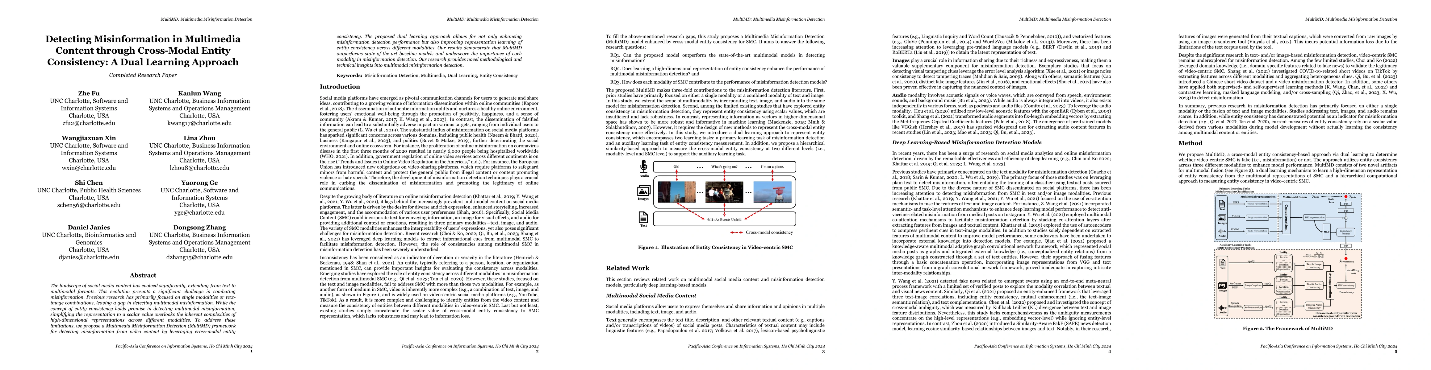 Thumbnail for Detecting Misinformation in Multimedia Content through Cross-Modal
  Entity Consistency: A Dual Learning Approach