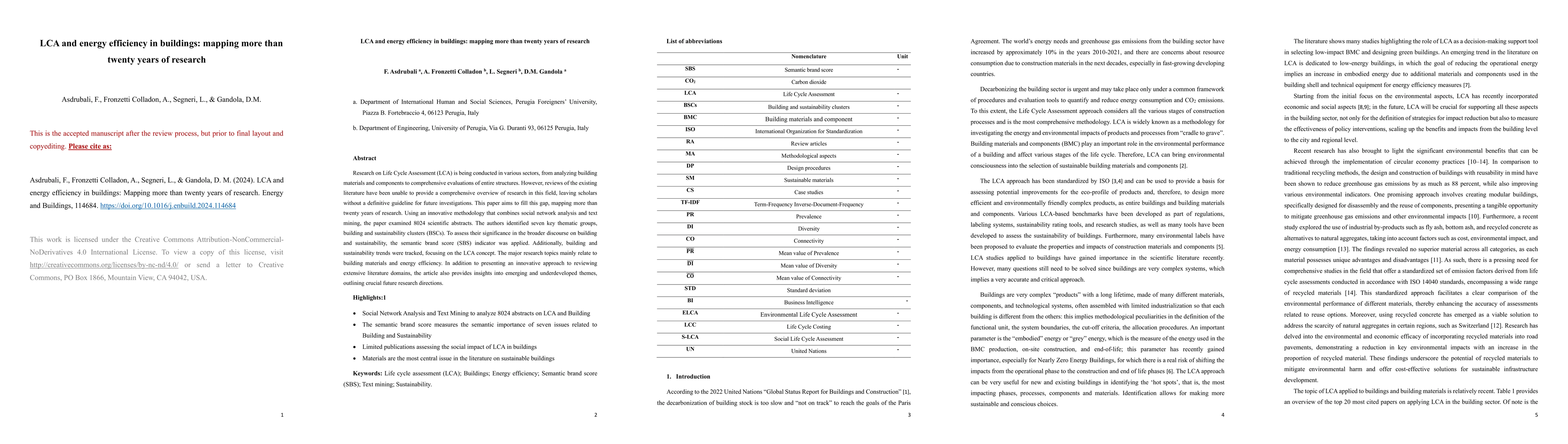 Thumbnail for LCA and energy efficiency in buildings: mapping more than twenty years
  of research