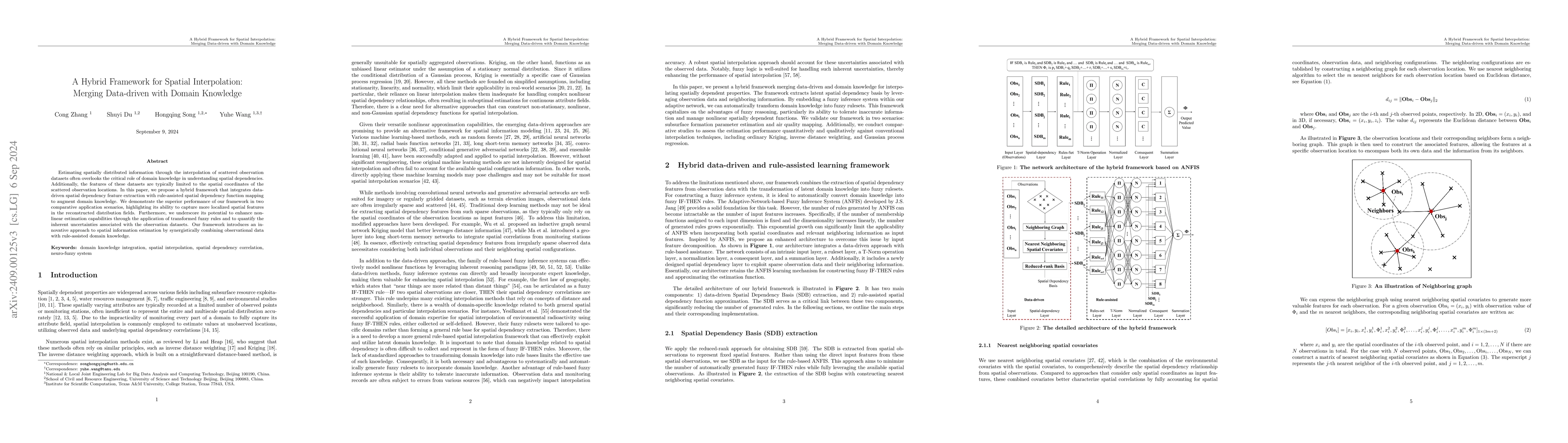 Thumbnail for A Hybrid Framework for Spatial Interpolation: Merging Data-driven with
  Domain Knowledge