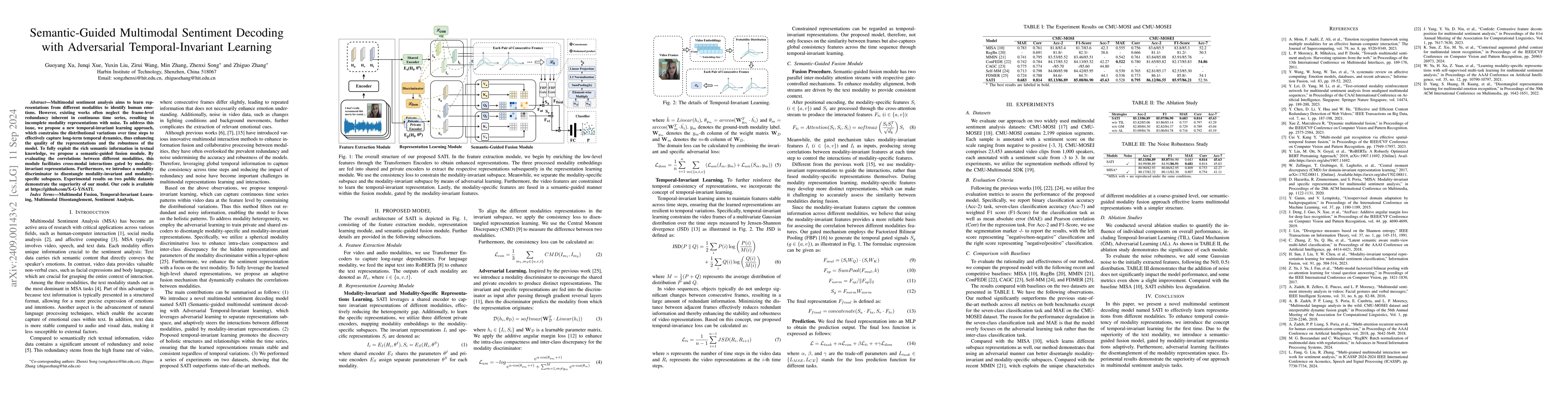 Thumbnail for Robust Temporal-Invariant Learning in Multimodal Disentanglement