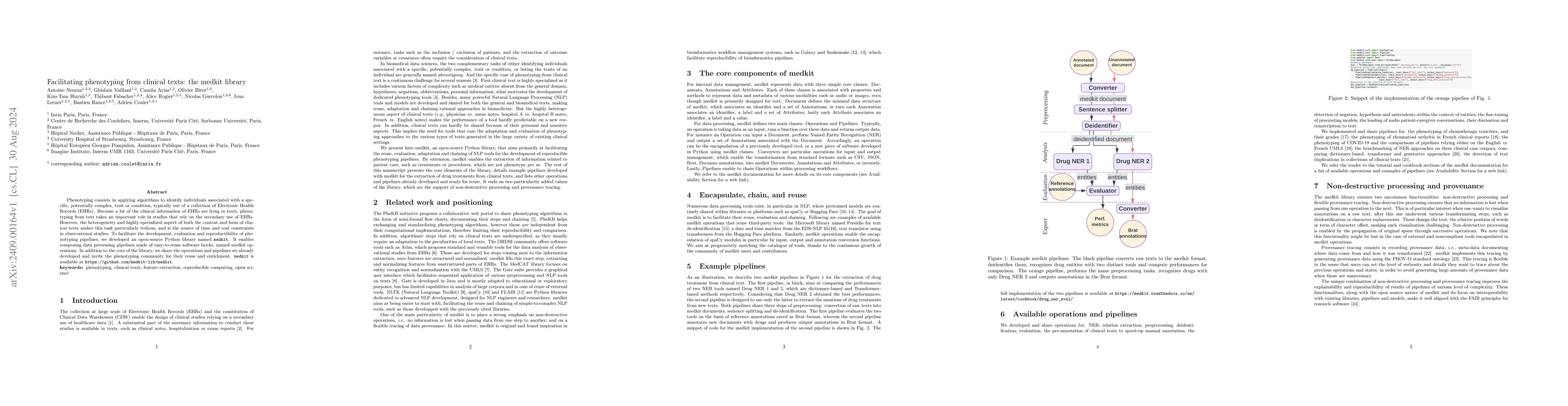 Thumbnail for Facilitating phenotyping from clinical texts: the medkit library