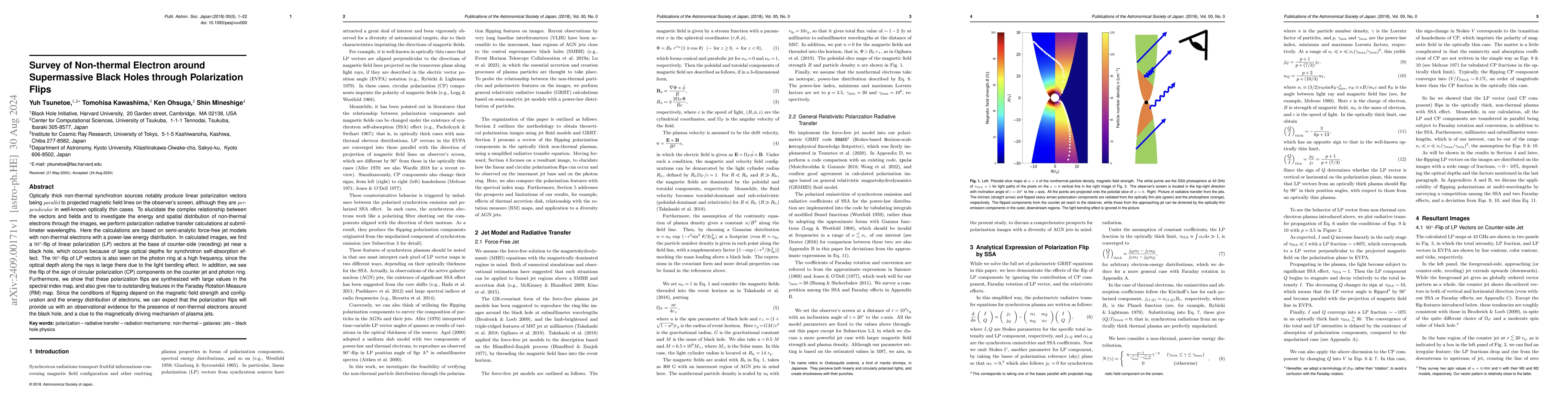 Thumbnail for Survey of Non-thermal Electron around Supermassive Black Holes through
  Polarization Flips