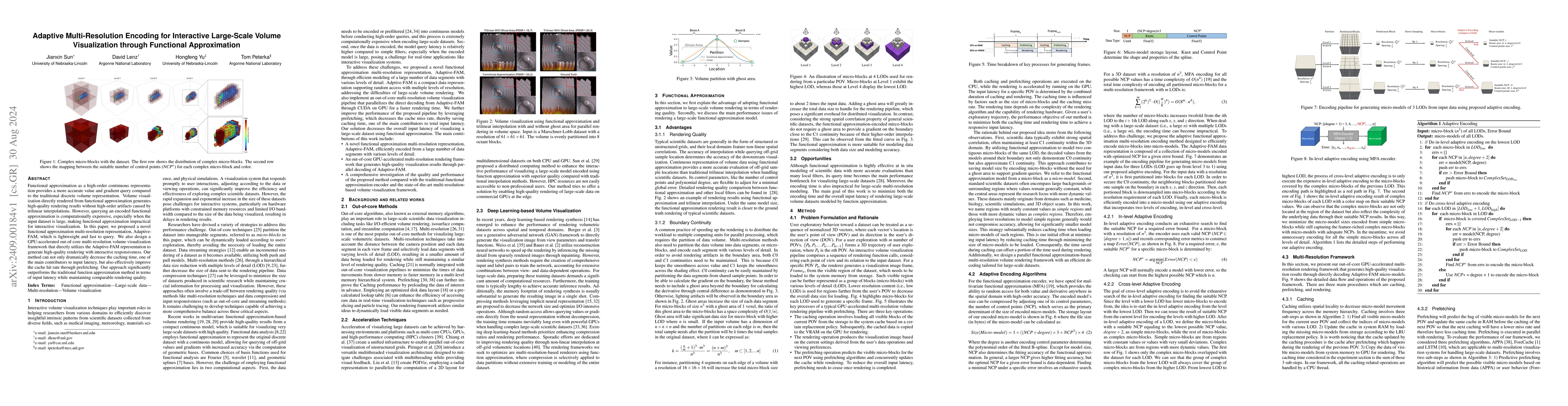 Thumbnail for Adaptive Multi-Resolution Encoding for Interactive Large-Scale Volume
  Visualization through Functional Approximation