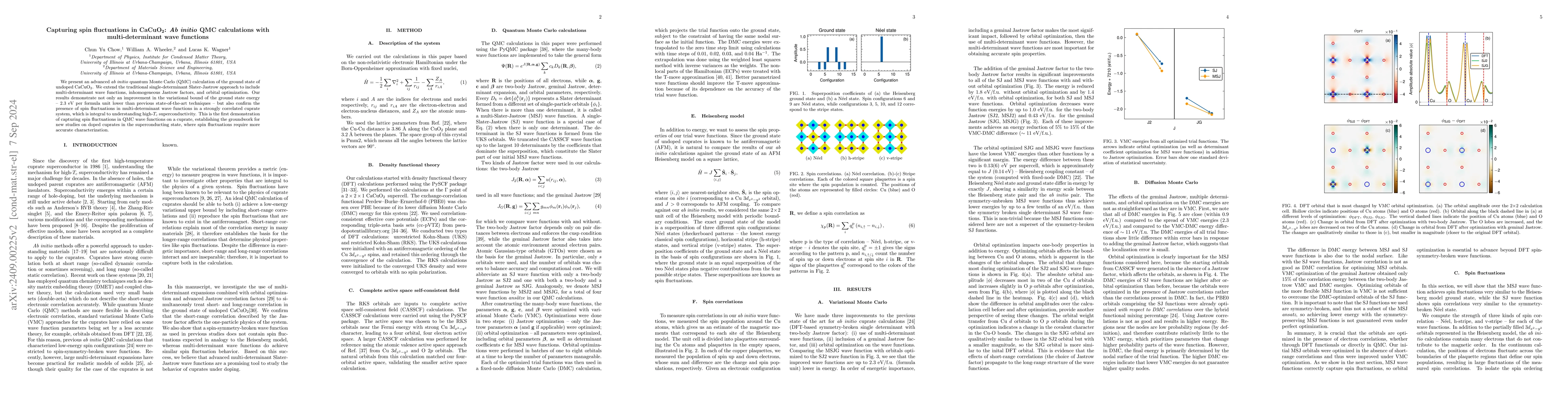 Thumbnail for Capturing spin fluctuations in CaCuO$_2$: $\textit{Ab initio}$ QMC
  calculations with multi-determinant wave functions