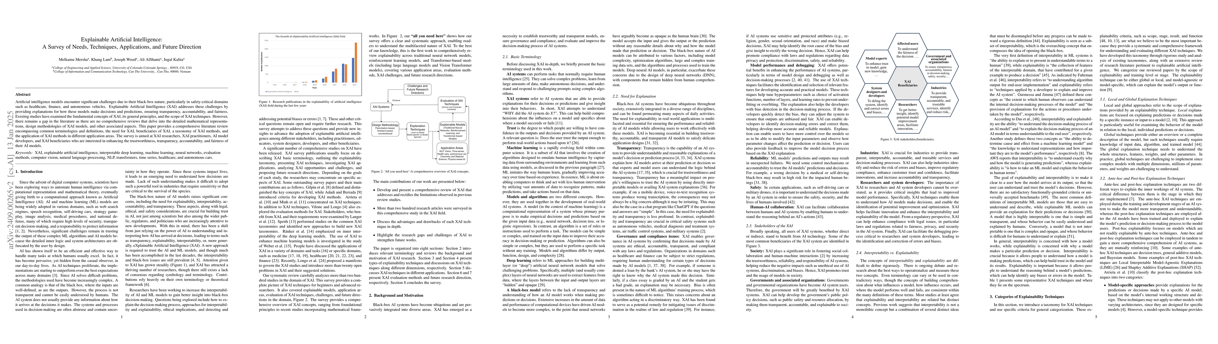 Thumbnail for Explainable Artificial Intelligence: A Survey of Needs, Techniques,
  Applications, and Future Direction