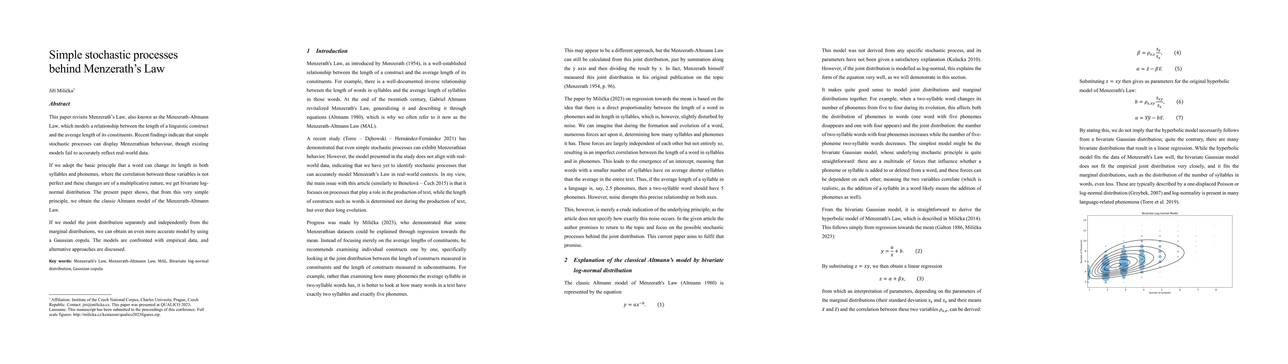 Thumbnail for Simple stochastic processes behind Menzerath's Law