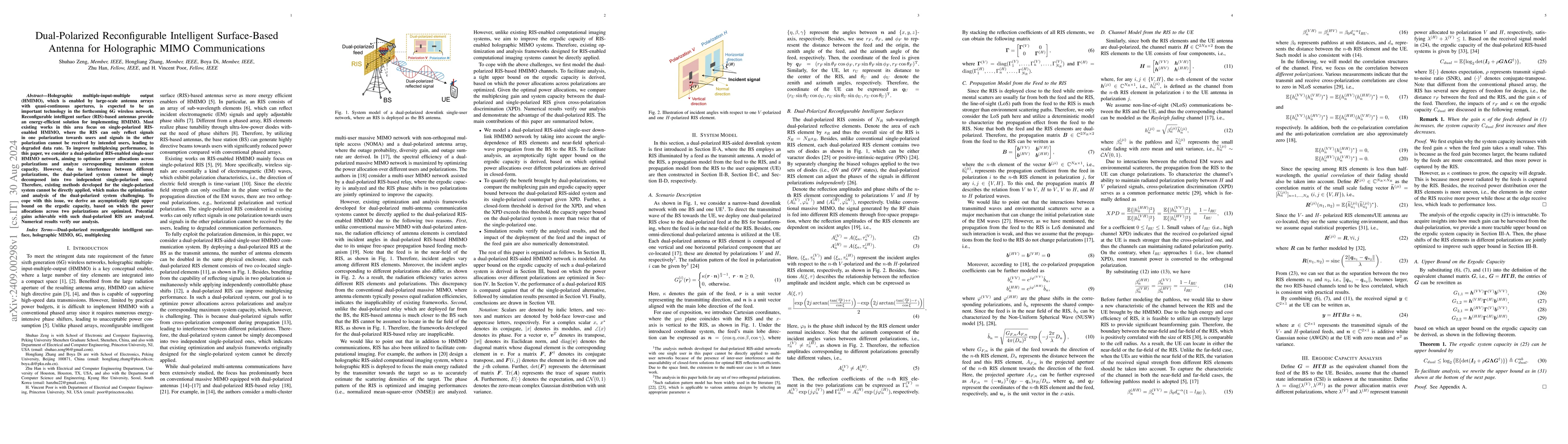 Thumbnail for Dual-Polarized Reconfigurable Intelligent Surface-Based Antenna for
  Holographic MIMO Communications