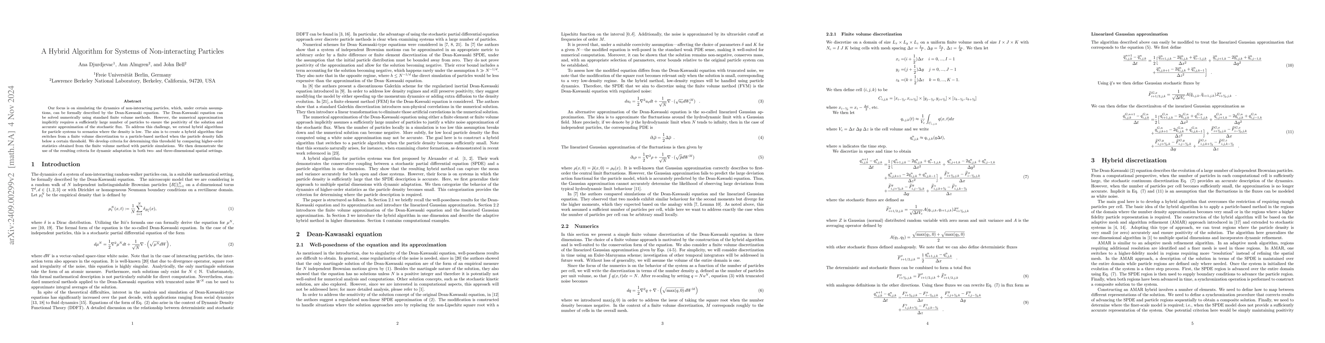 Thumbnail for A Hybrid Algorithm for Systems of Non-interacting Particles