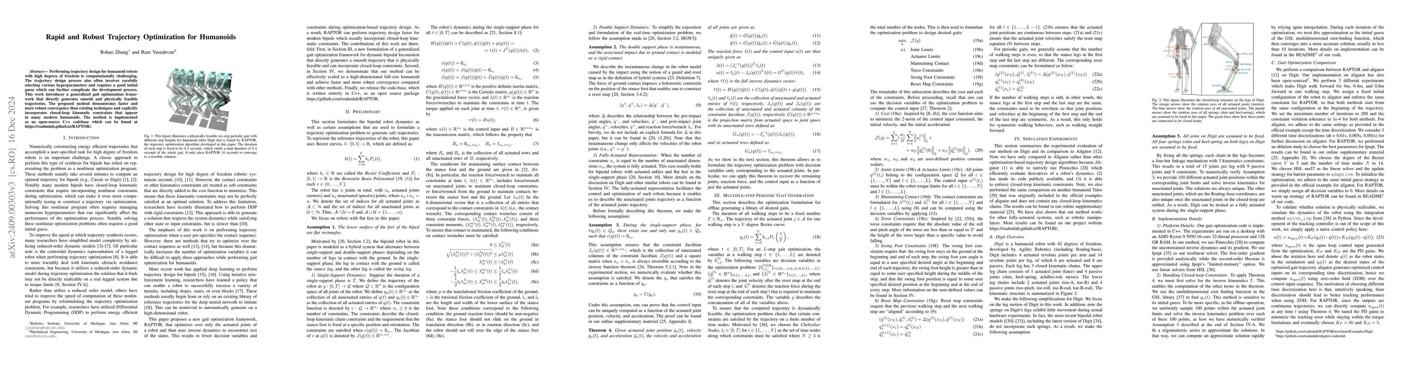 Thumbnail for Rapid and Robust Trajectory Optimization for Humanoids