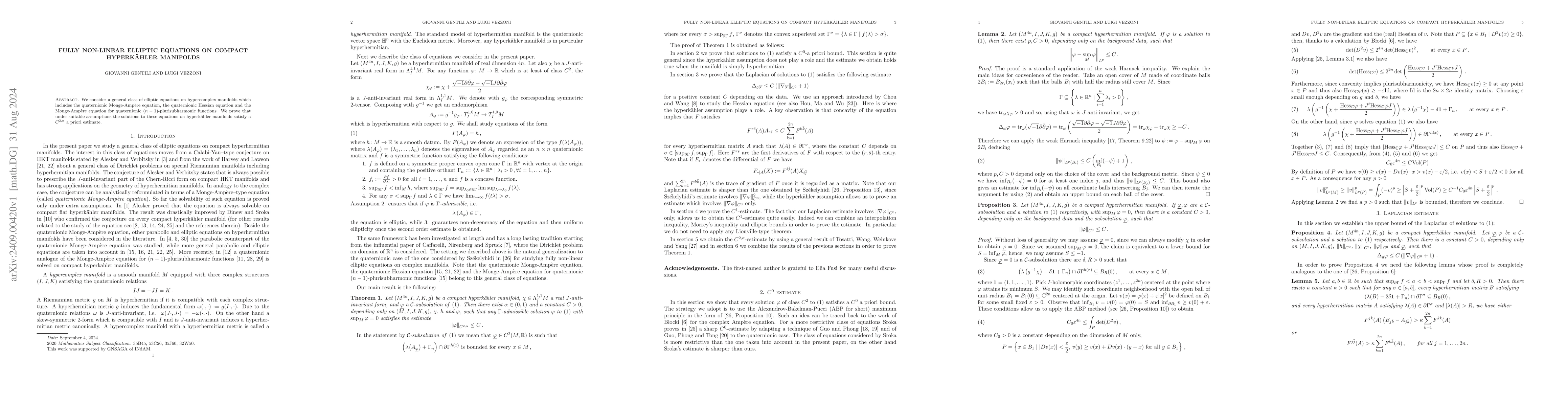 Thumbnail for Fully non-linear elliptic equations on compact hyperkähler manifolds