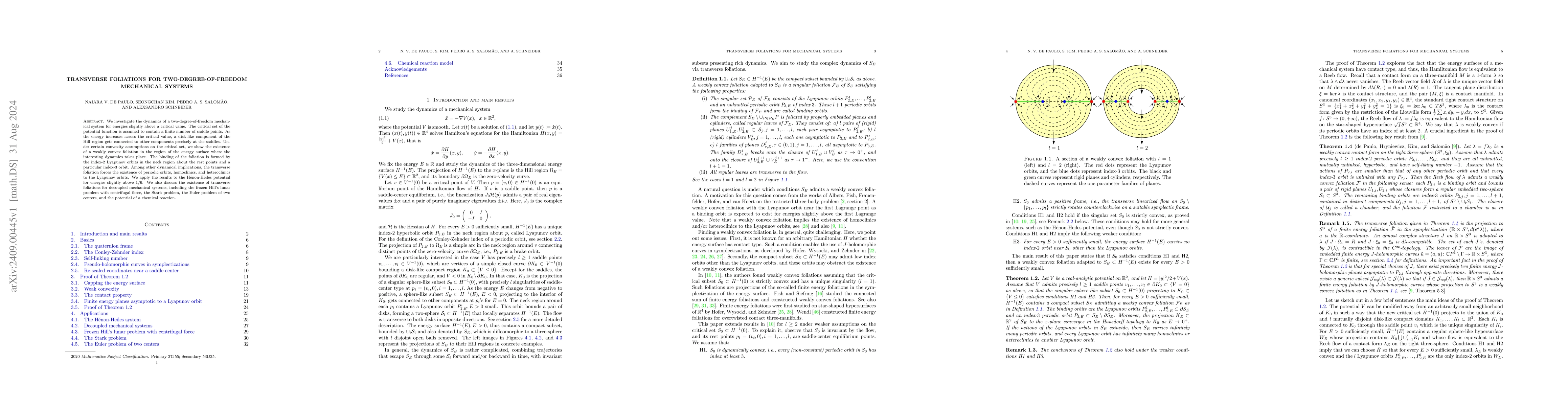 Thumbnail for Transverse foliations for two-degree-of-freedom mechanical systems