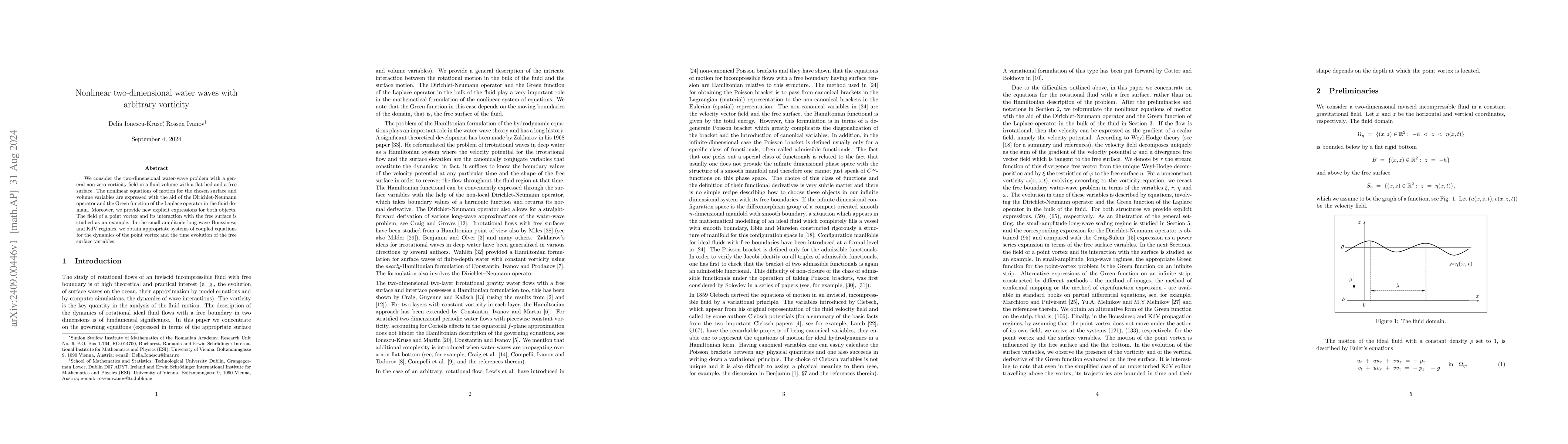 Thumbnail for Nonlinear two-dimensional water waves with arbitrary vorticity