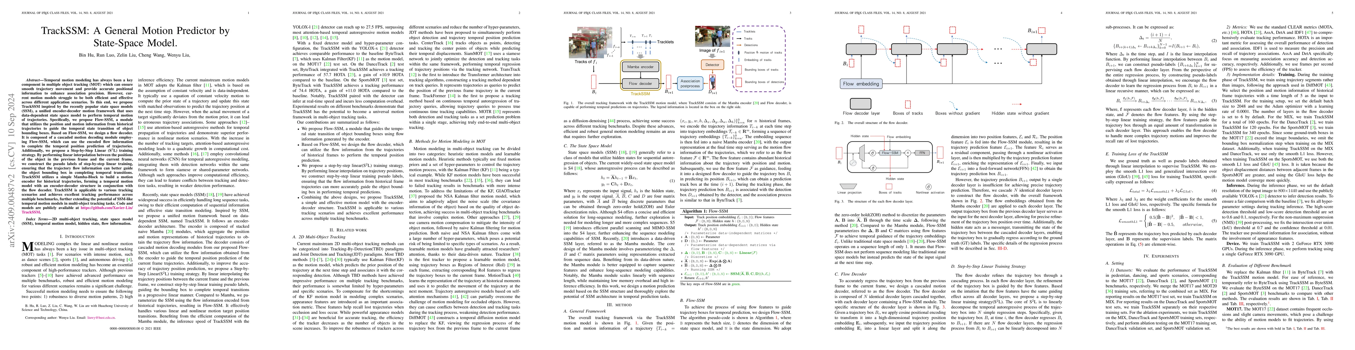 Thumbnail for TrackSSM: A General Motion Predictor by State-Space Model