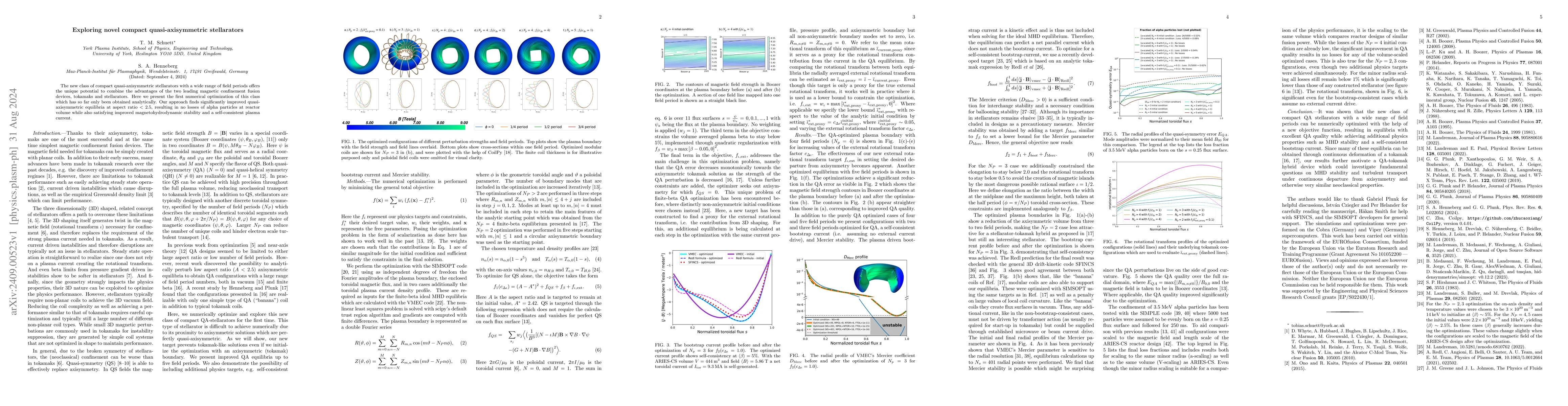 Thumbnail for Exploring novel compact quasi-axisymmetric stellarators
