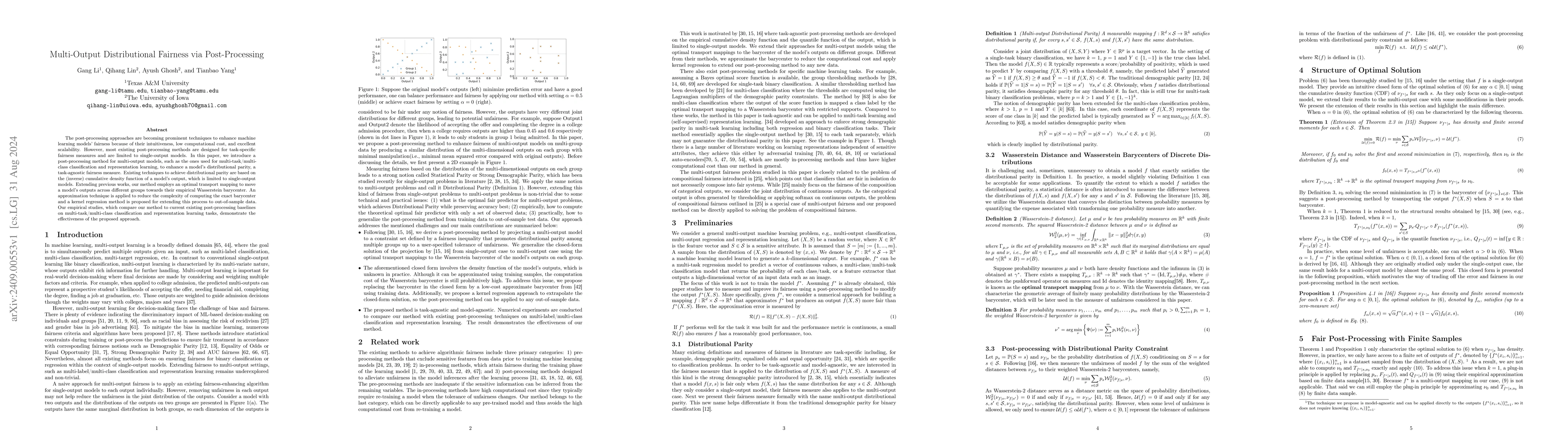 Thumbnail for Multi-Output Distributional Fairness via Post-Processing