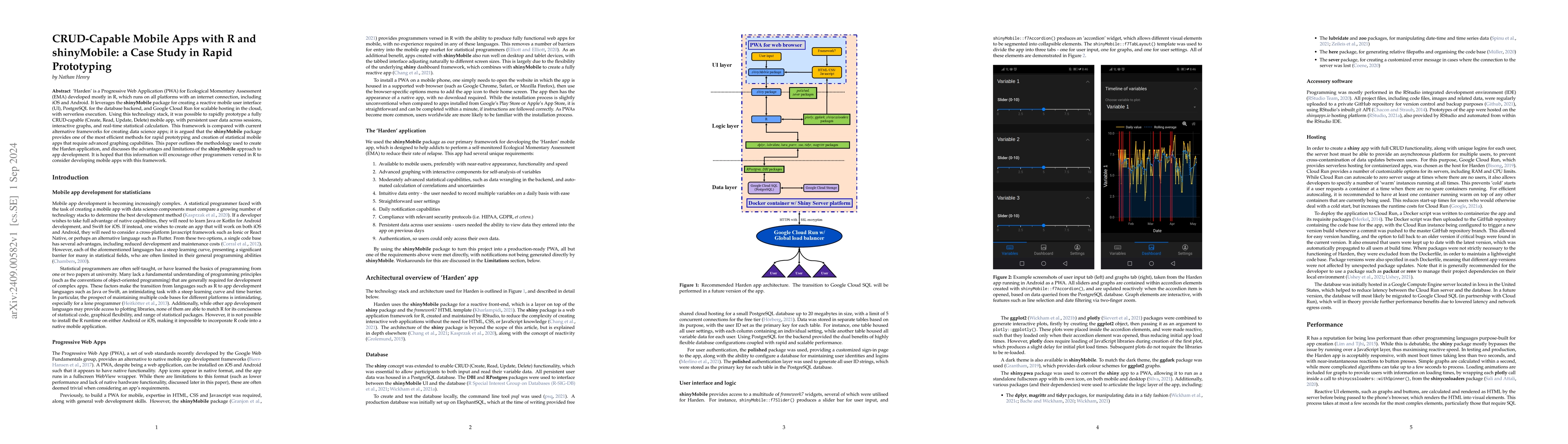 Thumbnail for CRUD-Capable Mobile Apps with R and shinyMobile: a Case Study in Rapid
  Prototyping