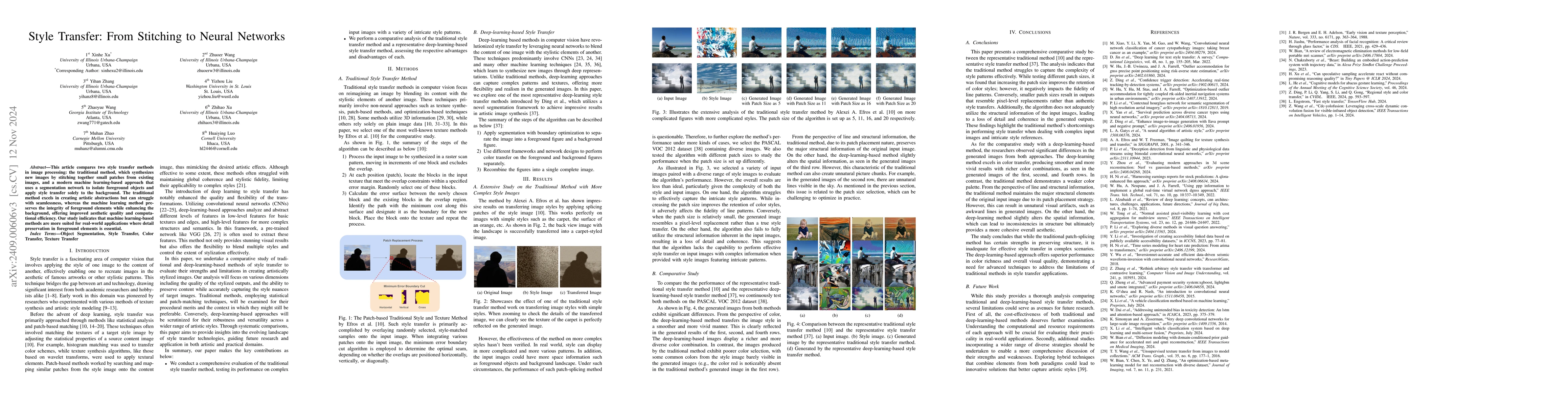 Thumbnail for Style Transfer: From Stitching to Neural Networks