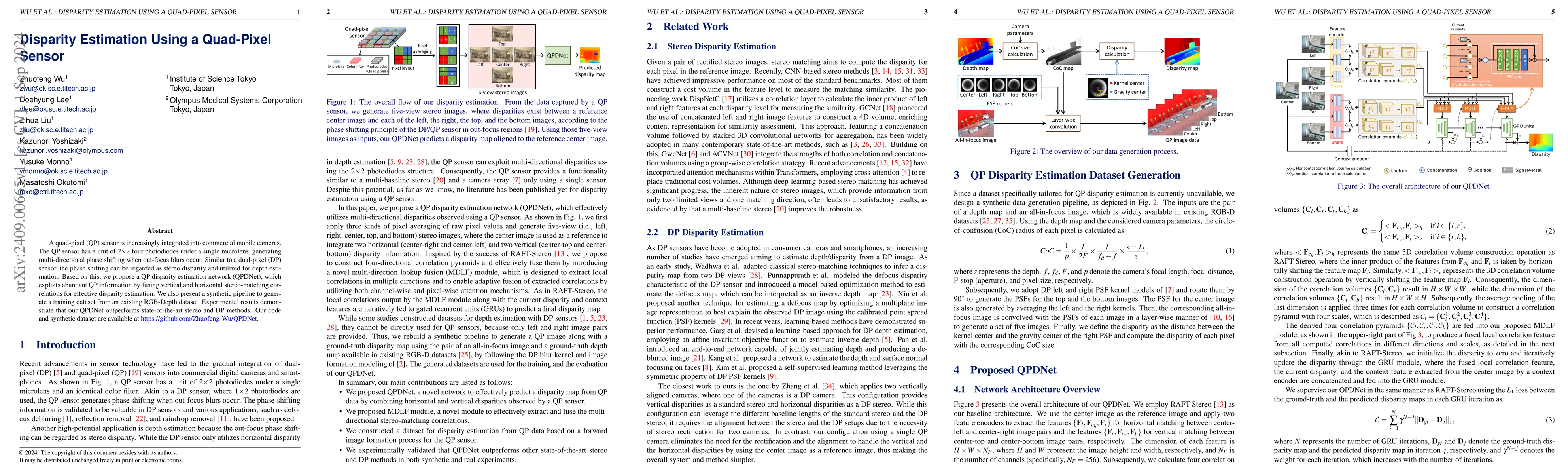 Thumbnail for Disparity Estimation Using a Quad-Pixel Sensor