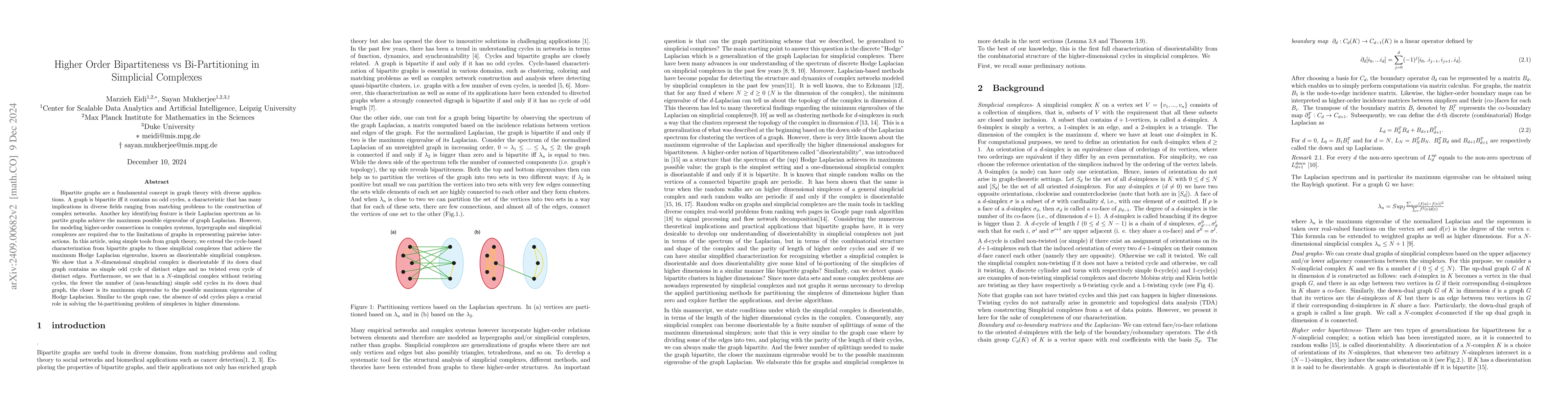 Thumbnail for Higher Order Bipartiteness vs Bi-Partitioning in Simplicial Complexes