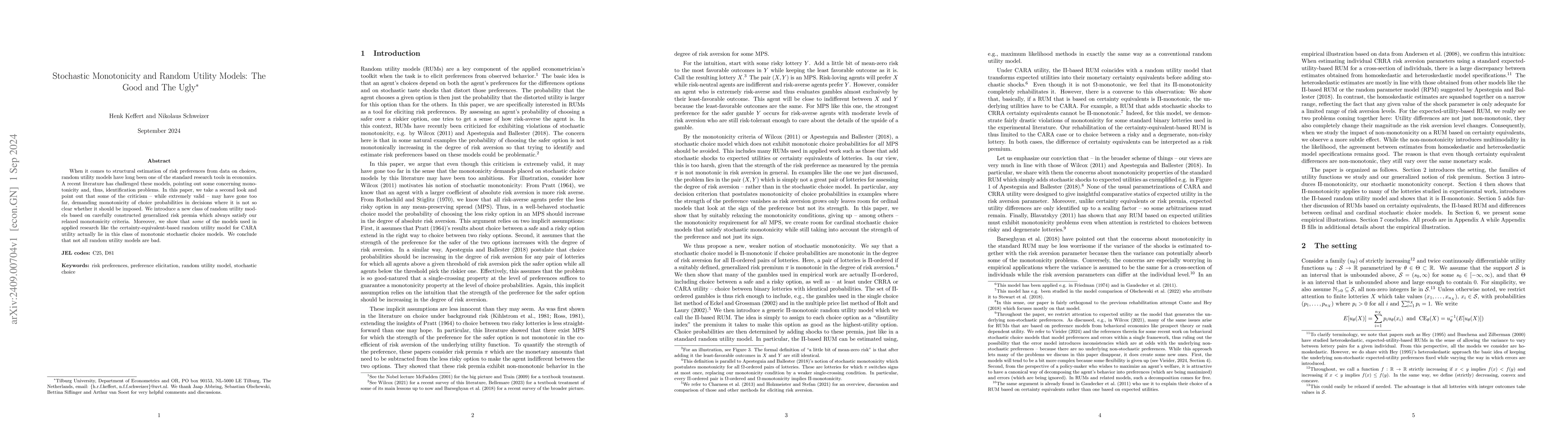 Thumbnail for Stochastic Monotonicity and Random Utility Models: The Good and The Ugly