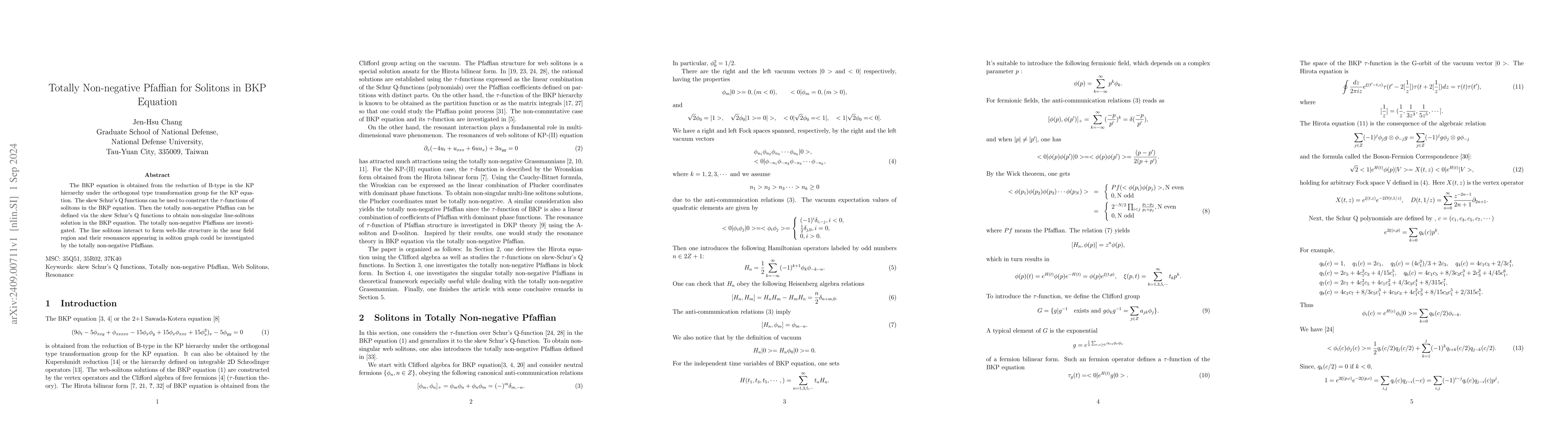 Thumbnail for Totally Nonnegative Pfaffian for Solitons in BKP Equation