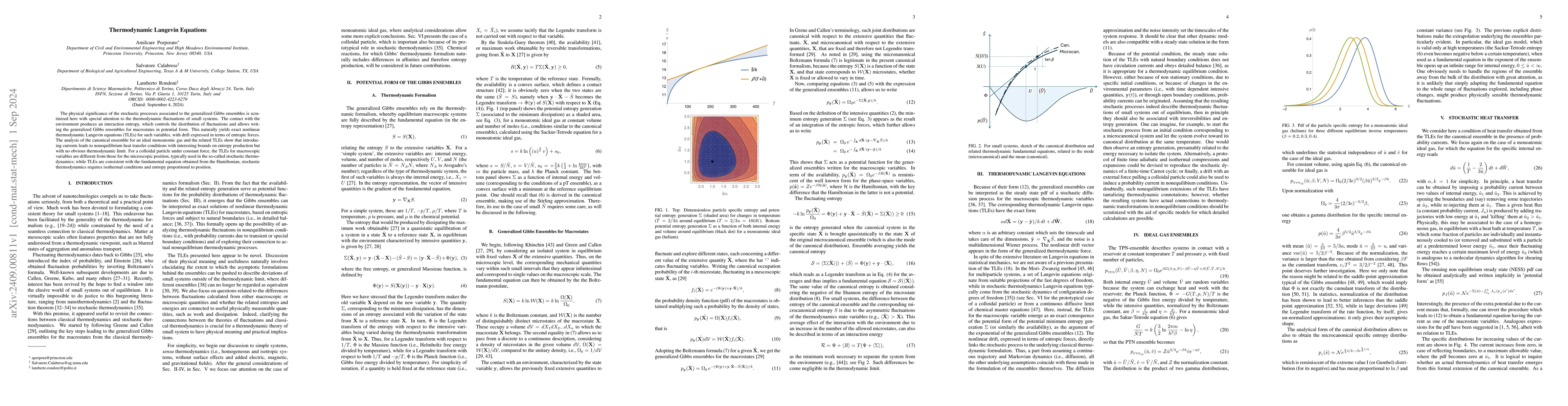 Thumbnail for Thermodynamic Langevin Equations