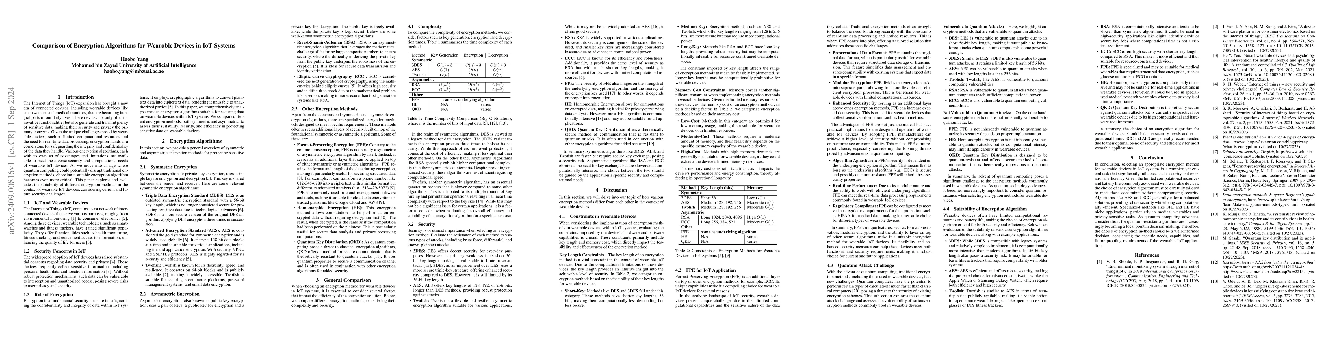Thumbnail for Comparison of Encryption Algorithms for Wearable Devices in IoT Systems